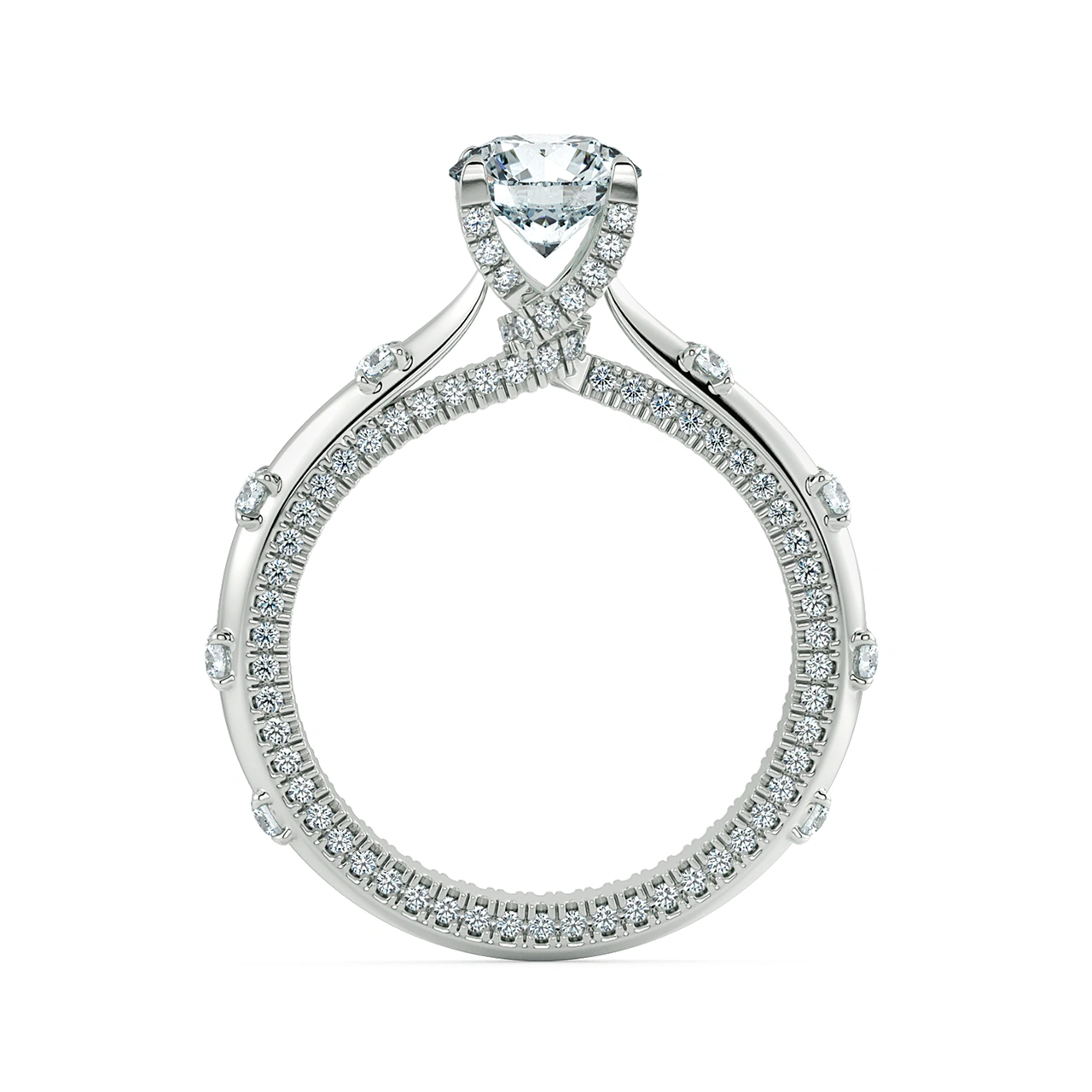 Nhẫn đính hôn Kim cương Solitaire Tie The Knot NCH1812 5